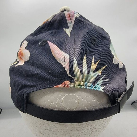 Chaos Floral Tat Cap Black Adjustable Outdoors Aloha Hawaiian Casual - Picture 3 of 9